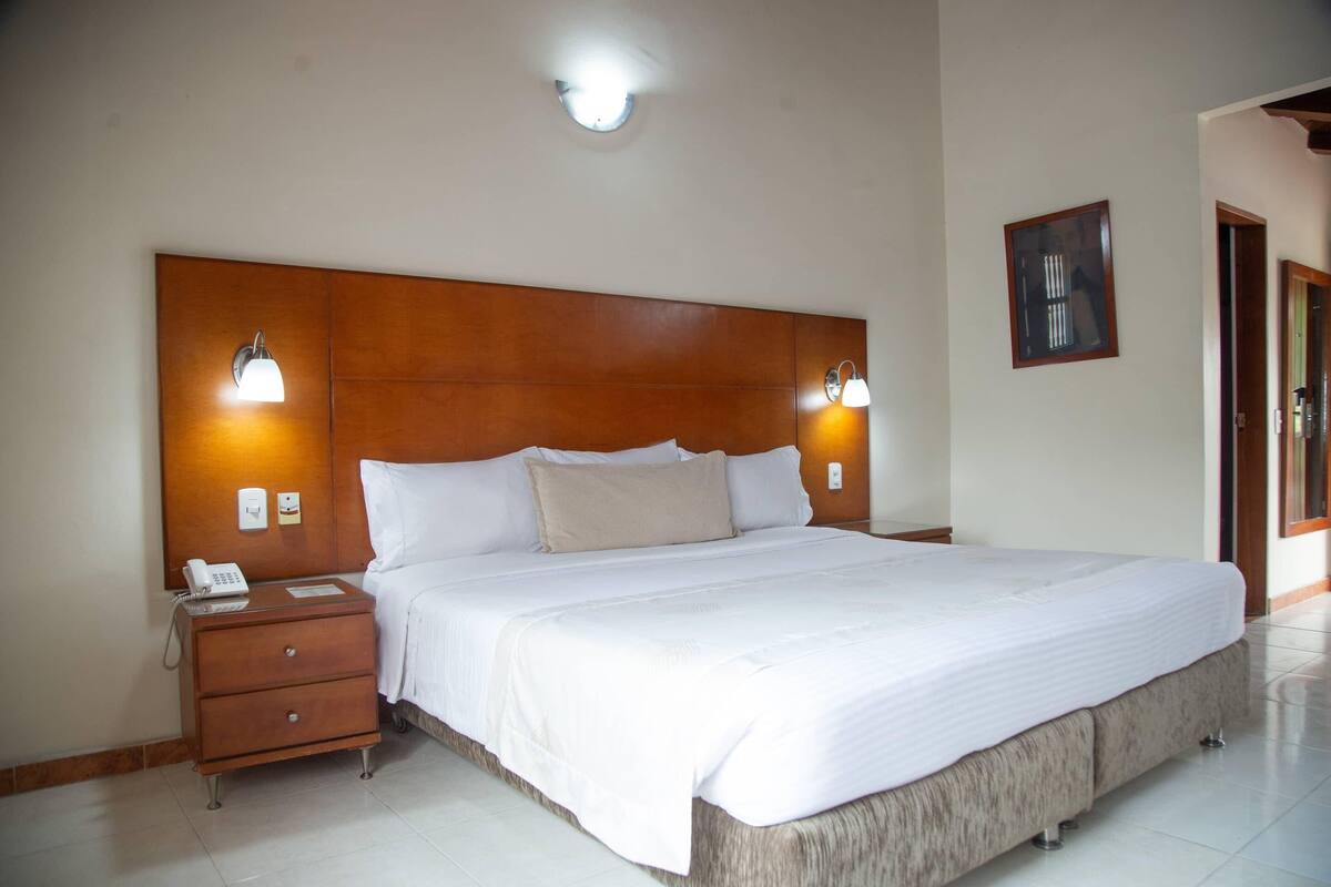 Premium-Zimmer, 1 King-Bett, Nichtraucher, Poolblick | Hochwertige Bettwaren, Minibar, Zimmersafe, kostenloses WLAN