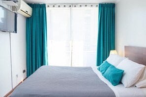 Apartamento executivo | Wi-Fi de cortesia, roupa de cama, acesso para cadeiras de rodas