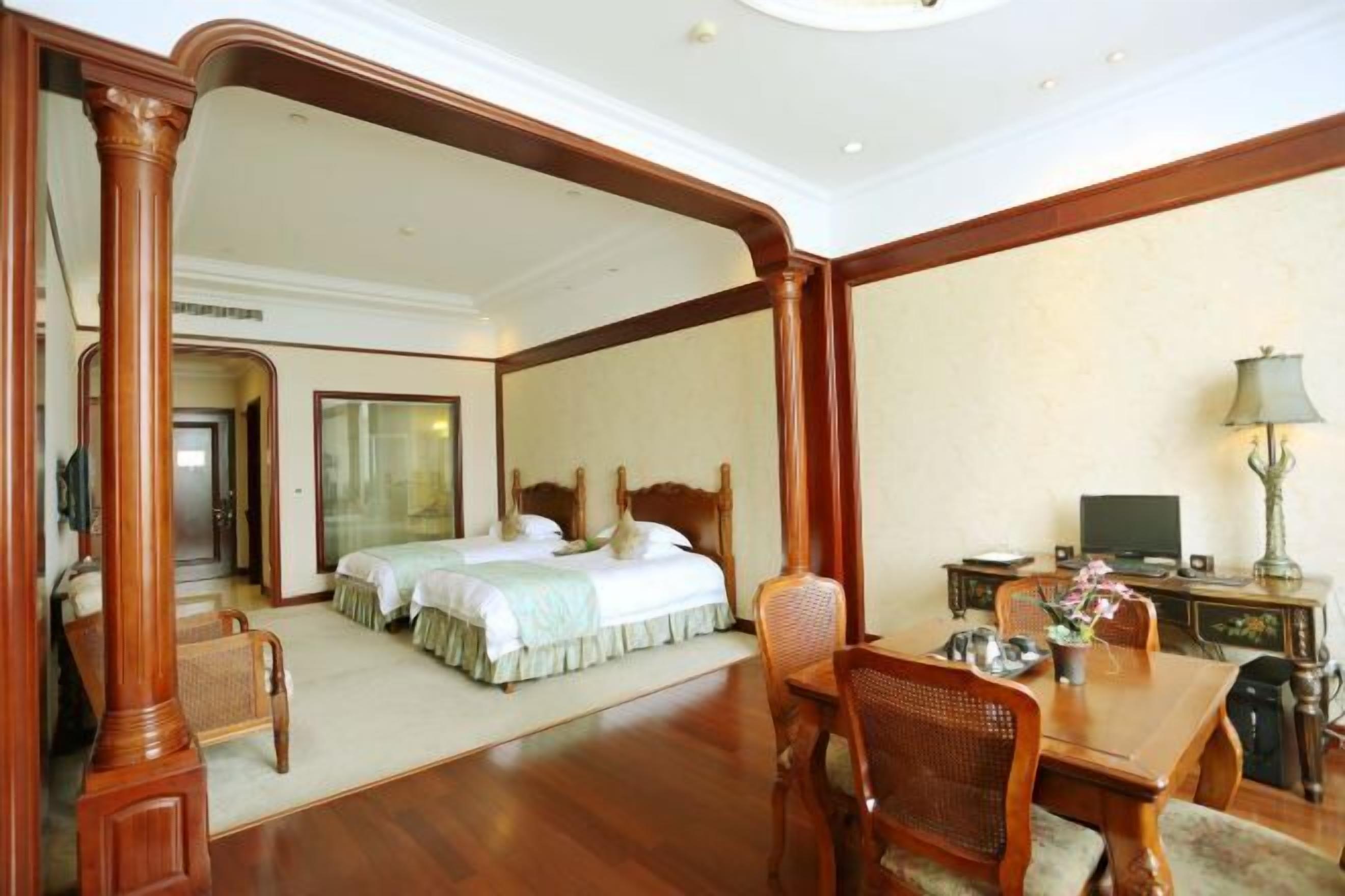 Premium bedding, down comforters, pillowtop beds, minibar