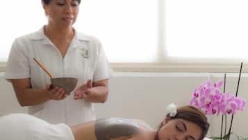 Body treatments, body scrubs, facials, manicures and pedicures