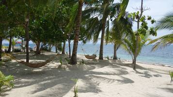 On the beach, beach massages, scuba diving, snorkelling