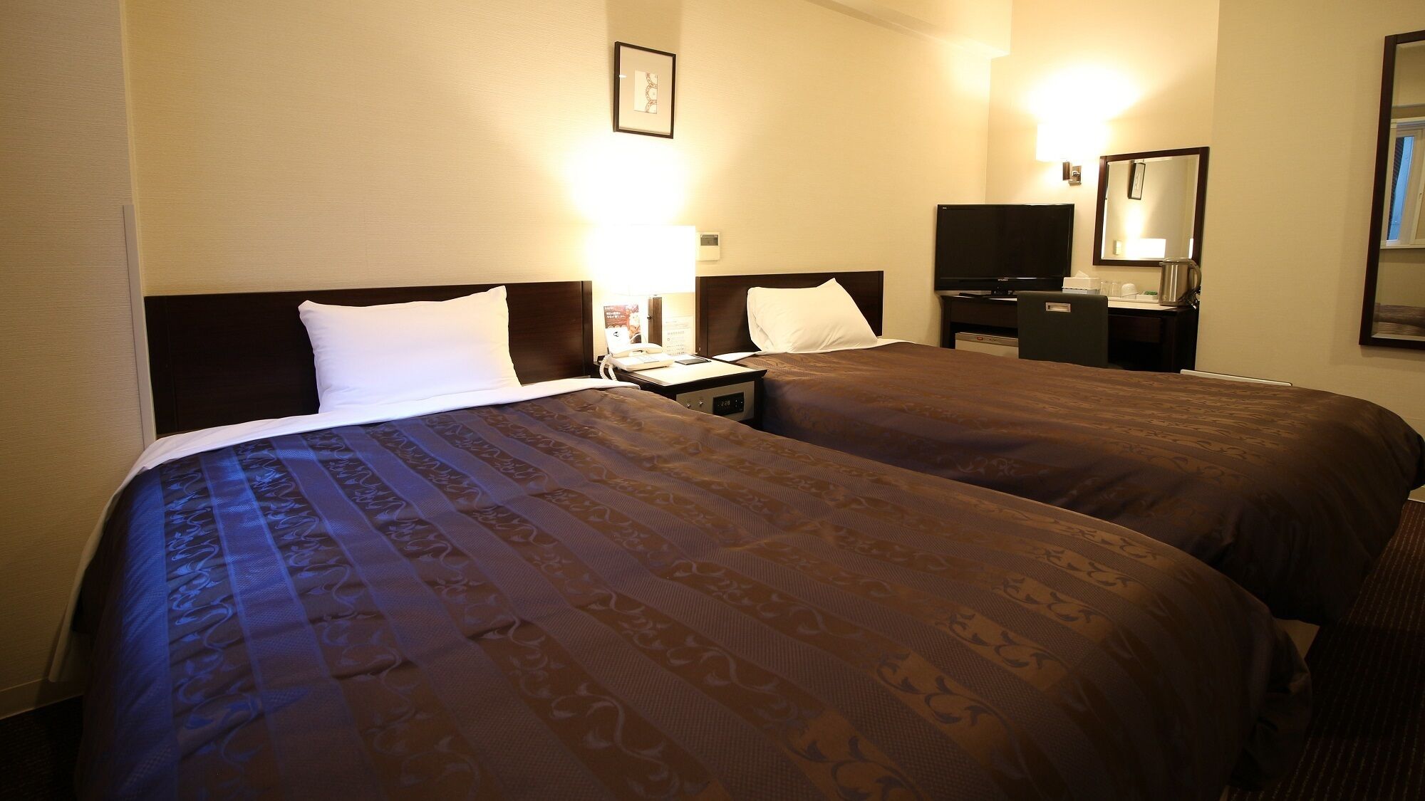 Desk, blackout curtains, iron/ironing board, free WiFi