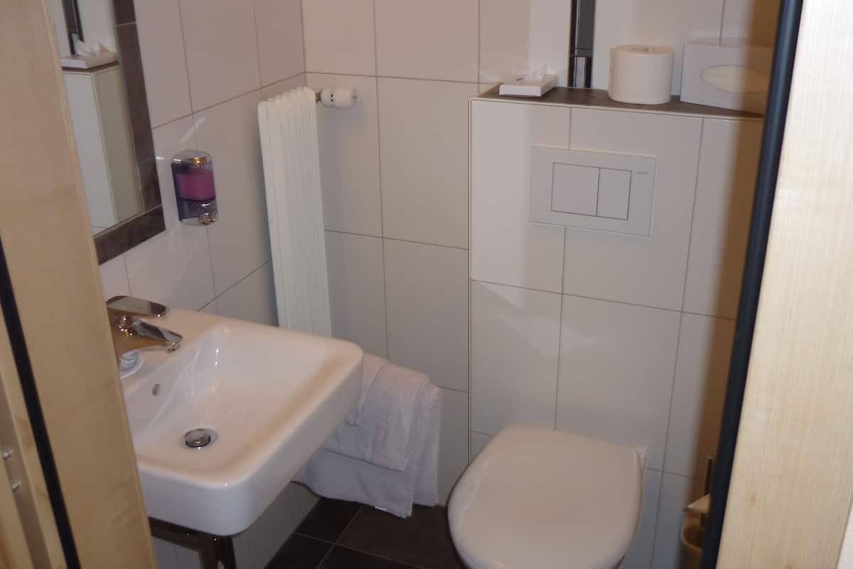 economy single room, shared bathroom | bathroom | shower, hair dryer, towels
