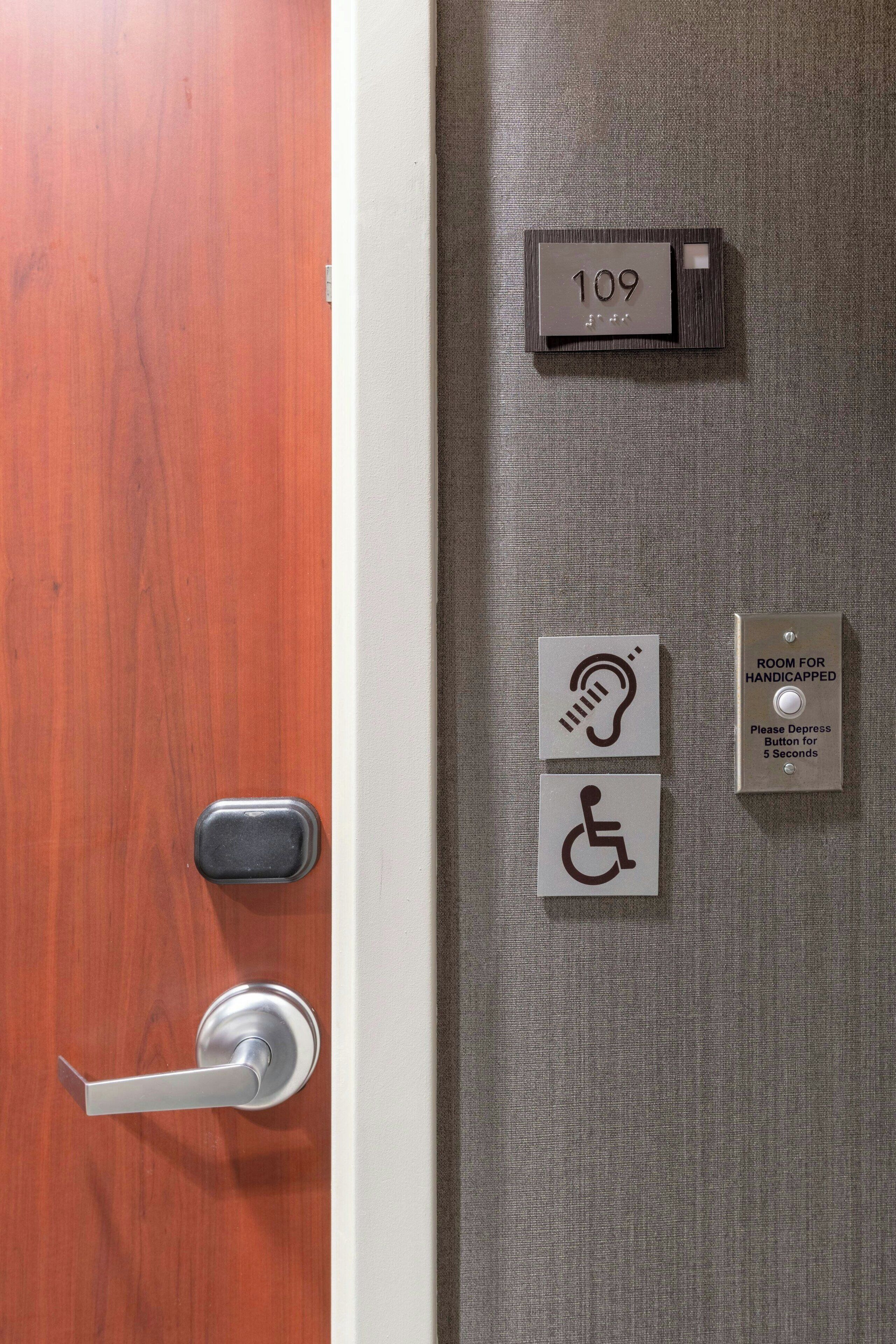 premium bedding, desk, blackout curtains, iron/ironing board