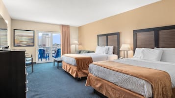 Standard Room, Partial Ocean View (2 Queens & Sofa)
