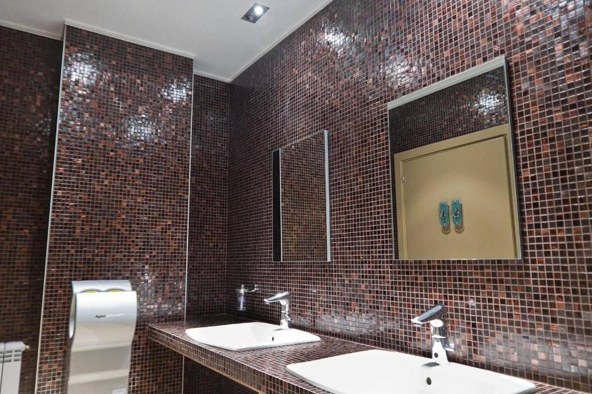 shower, rainfall showerhead, hair dryer, bidet