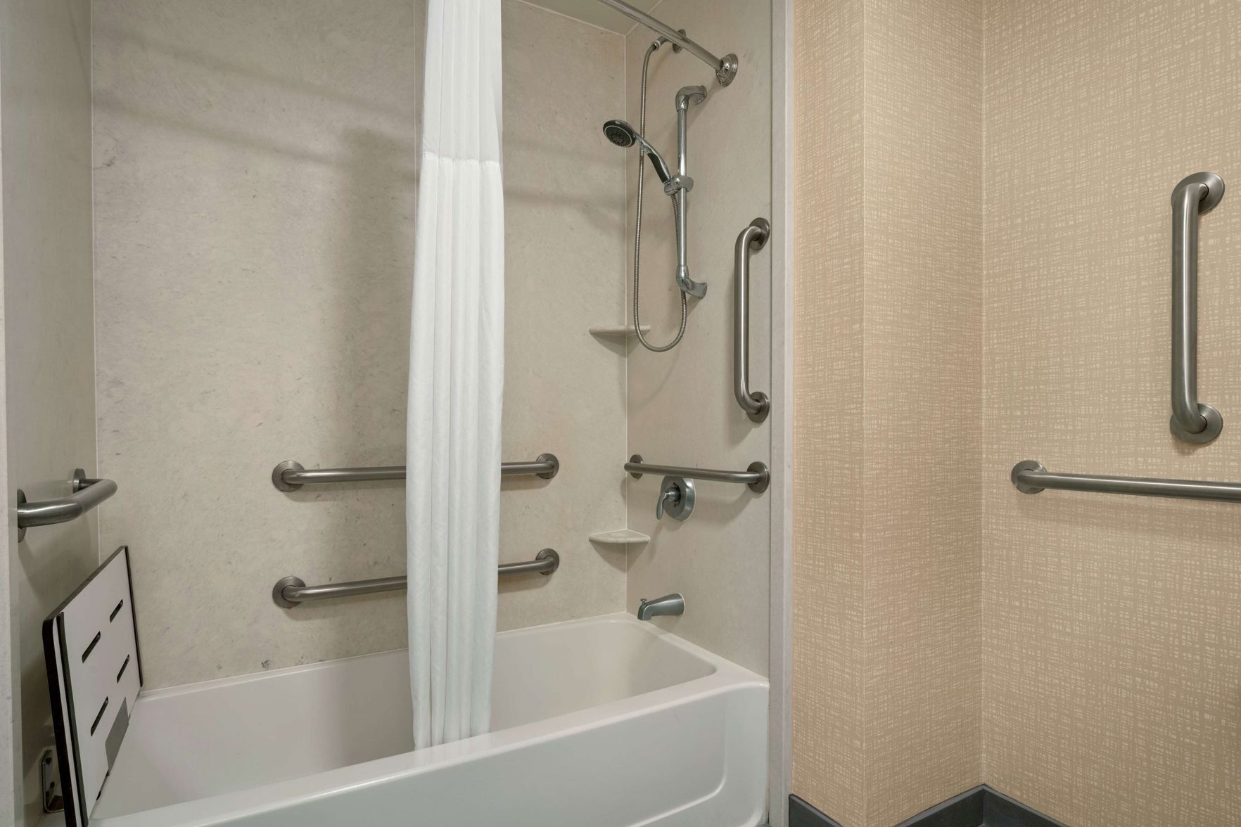 Bathroom | Shower, free toiletries, hair dryer, towels