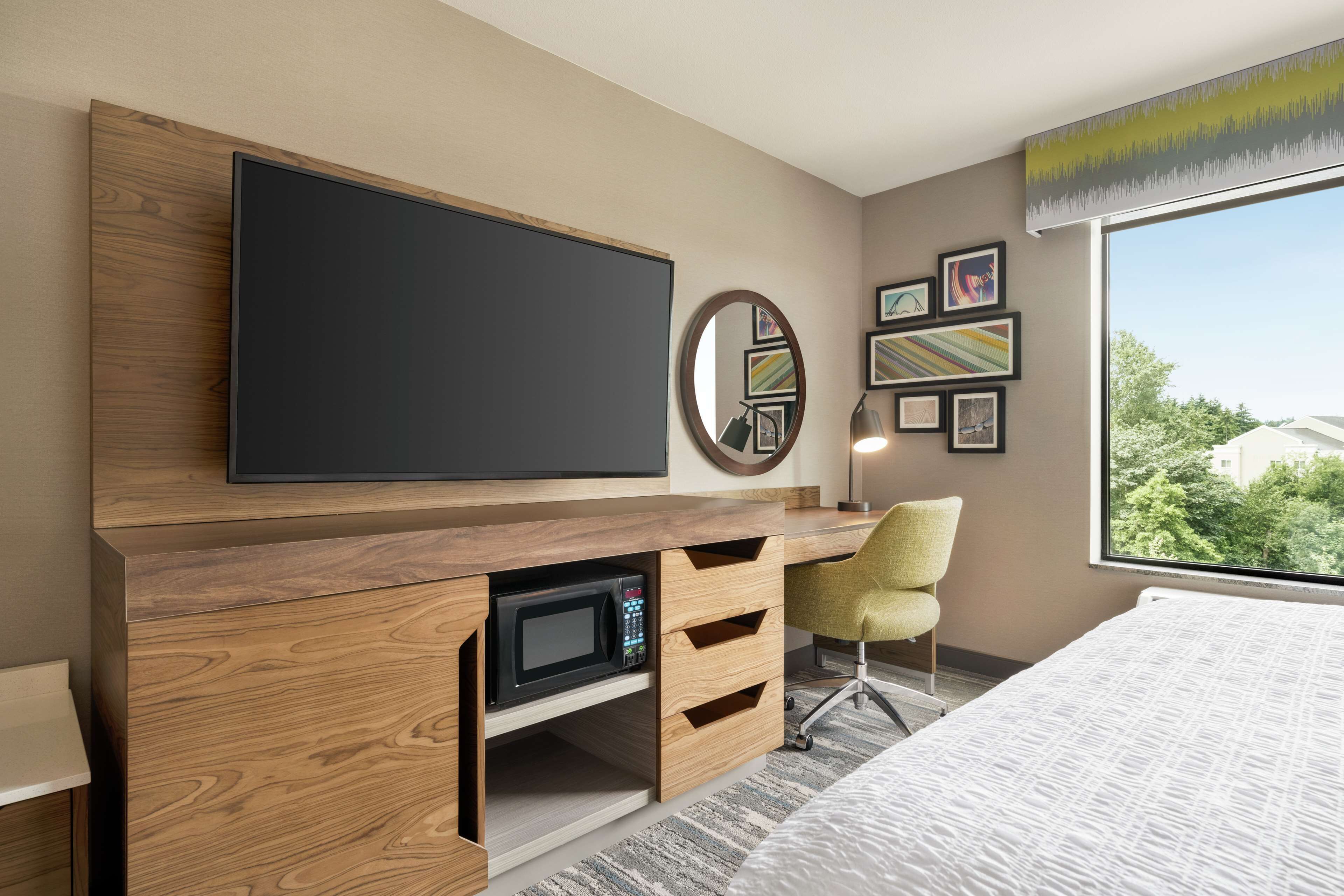 desk, laptop workspace, iron/ironing board, free cots/infant beds