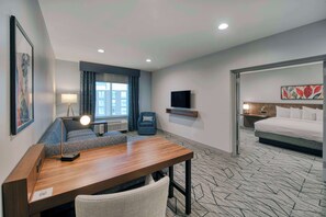 Suite, 1 Bedroom (Living Room) | Living area | 43-inch Smart TV with cable channels, TV - Hilton Garden Inn Raleigh-Cary (Cary)