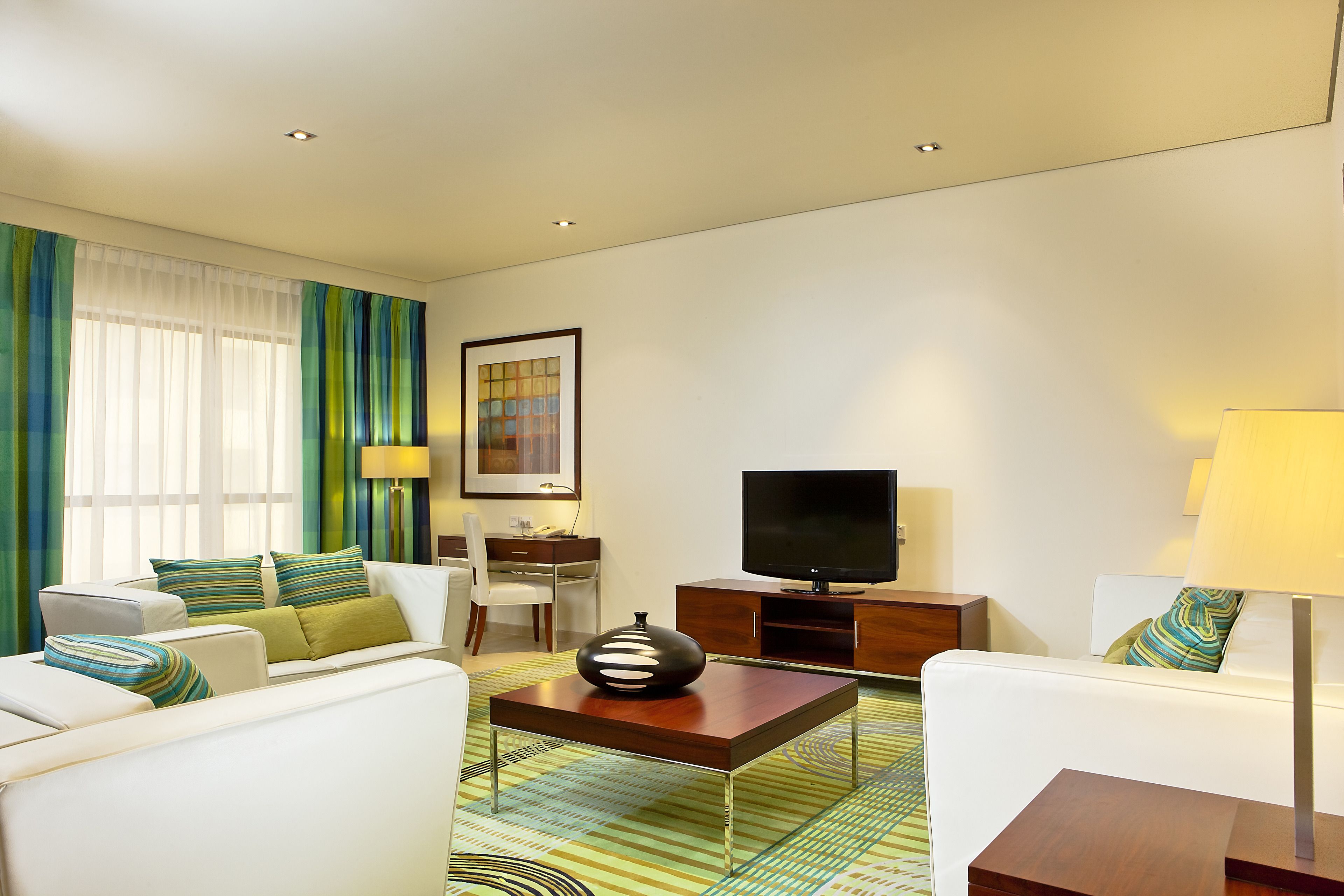 55-inch flat-screen tv with cable channels, tv, dvd player