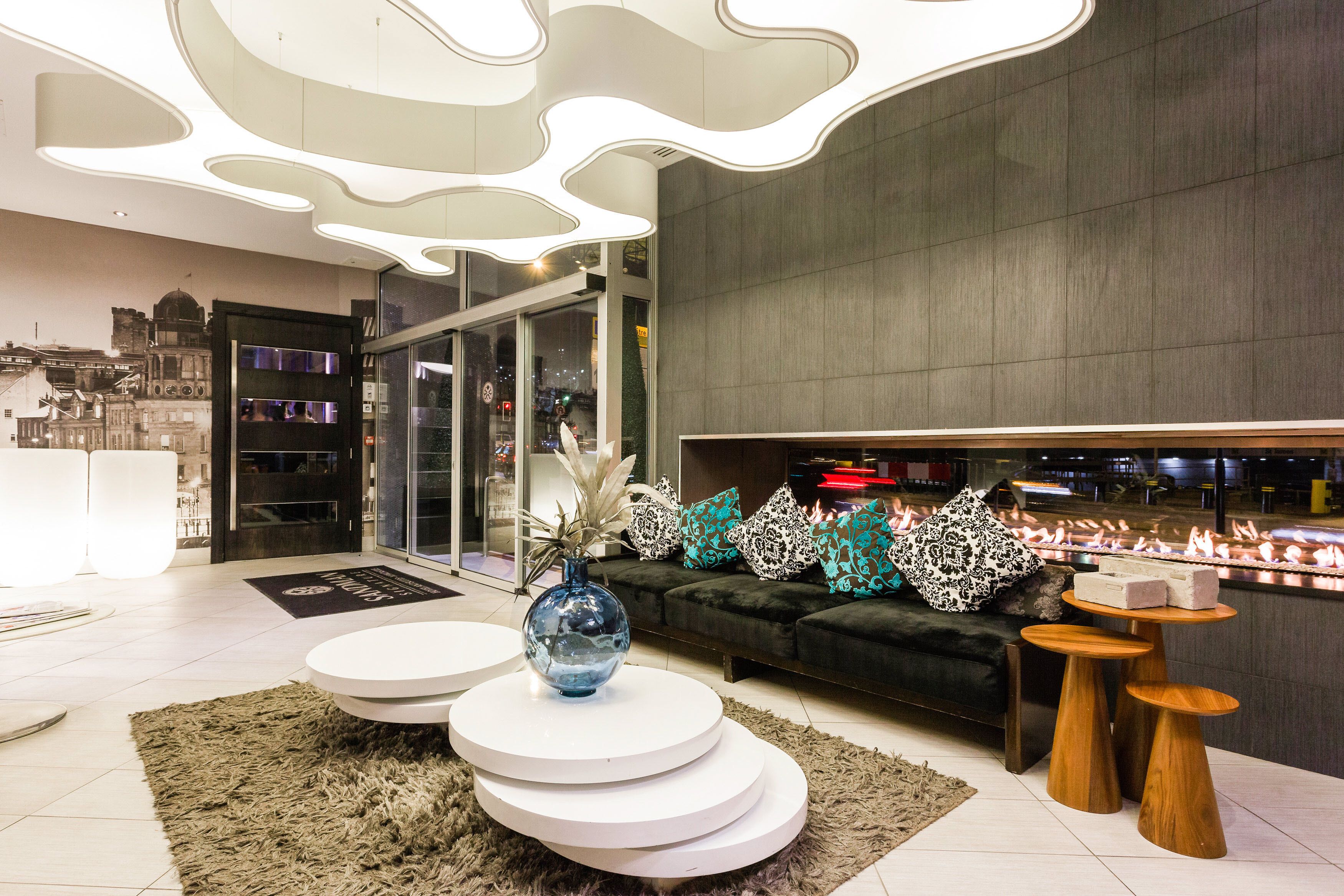 Sala de estar en el lobby