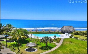 Blick von der Unterkunft