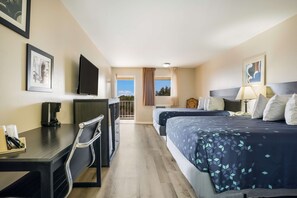 Room, 2 Queen Beds, Non Smoking | Desk, laptop workspace, free WiFi, bed sheets - Americas Best Value Inn Refugio (Refugio)