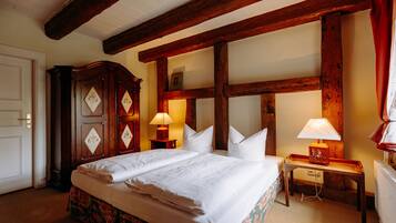 Hypo-allergenic bedding, individually decorated, individually furnished