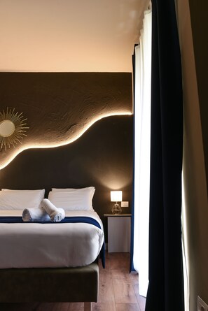 1 غرفة نوم وأغطية فراش متميزة وألحفة محشوة بالريش وأسرّة سليكت كومفورت