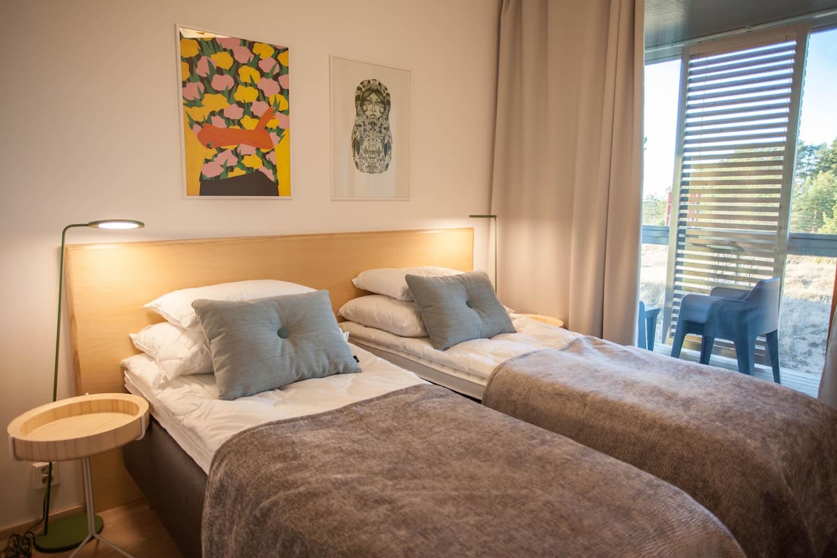 Apartment for two with a sauna | Cortinas blackout, tabla de planchar con plancha y wifi gratis