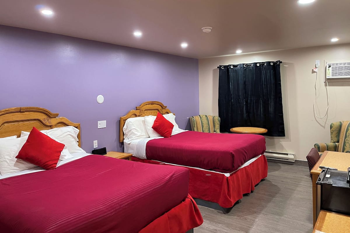 Room, 2 Queen Beds, Non Smoking | Desk, free WiFi, bed sheets
