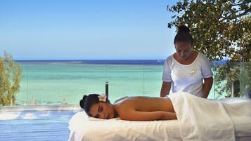 Body wraps, body scrubs, facials, manicures and pedicures, massages