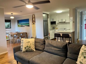 Deluxe Apartment | Living area | LED TV - Burleigh Palms Holiday Apartments (Burleigh Heads)
