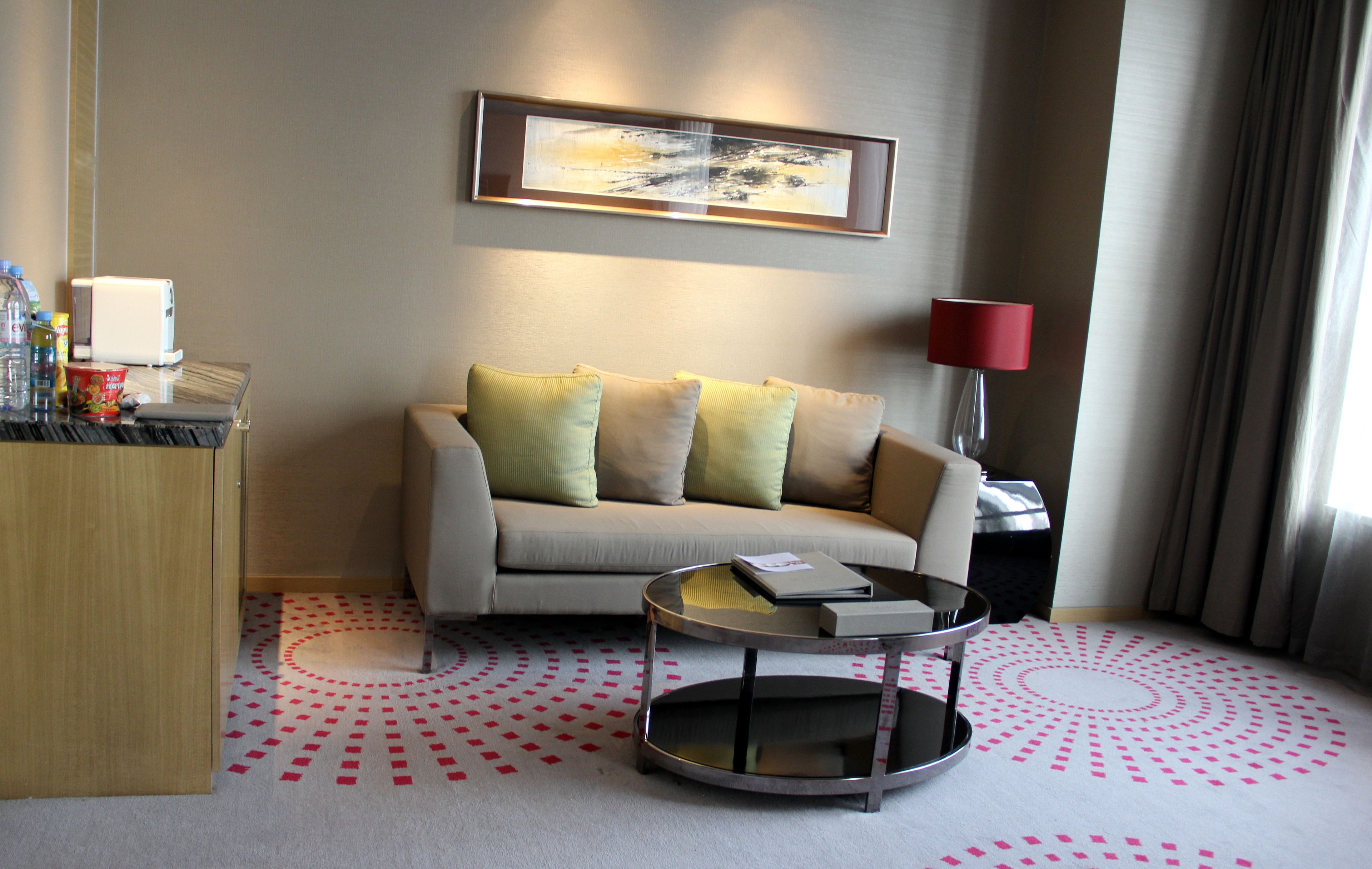 deluxe suite, 1 king bed | living area | led tv