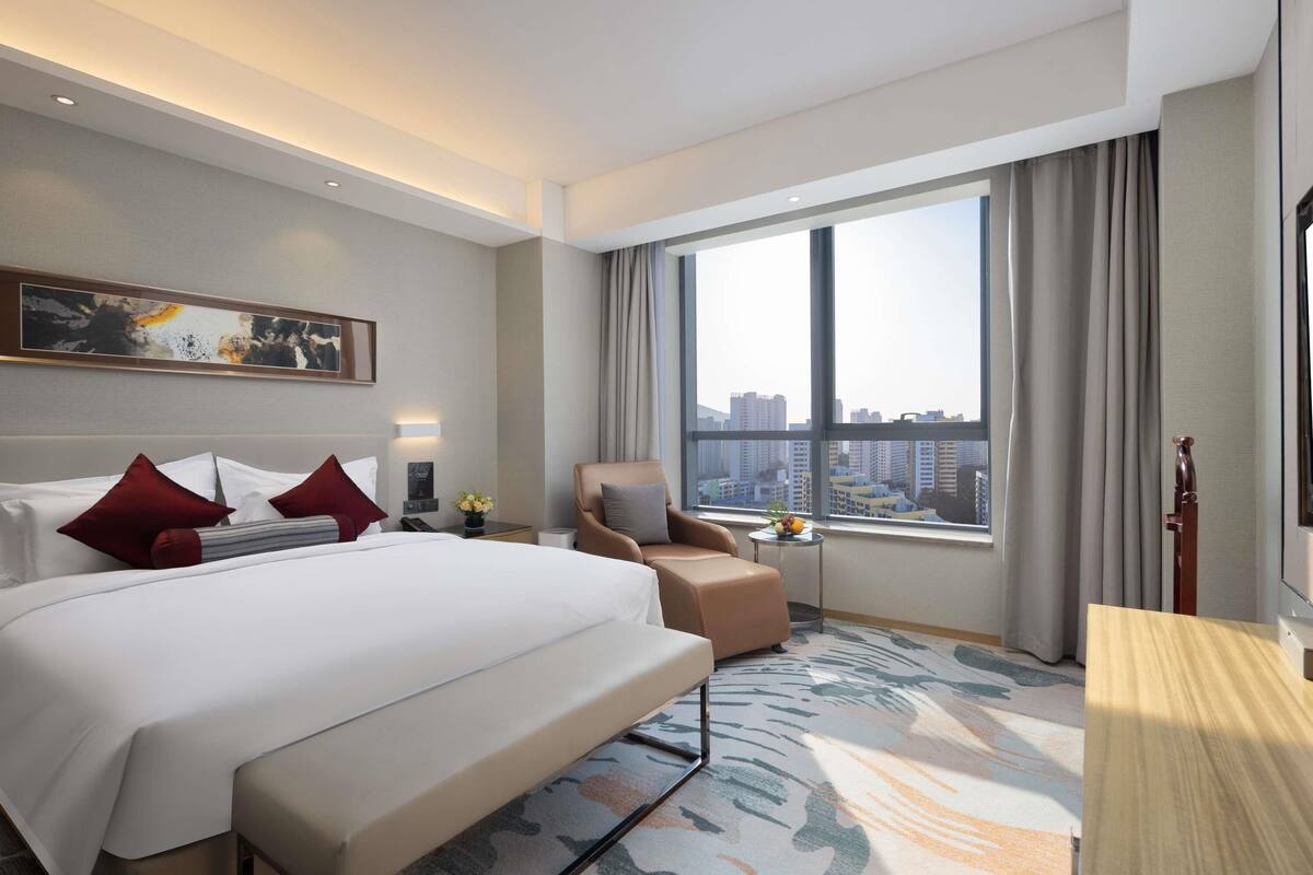 Literie de qualité supérieure, couette en duvet d'oie, minibar