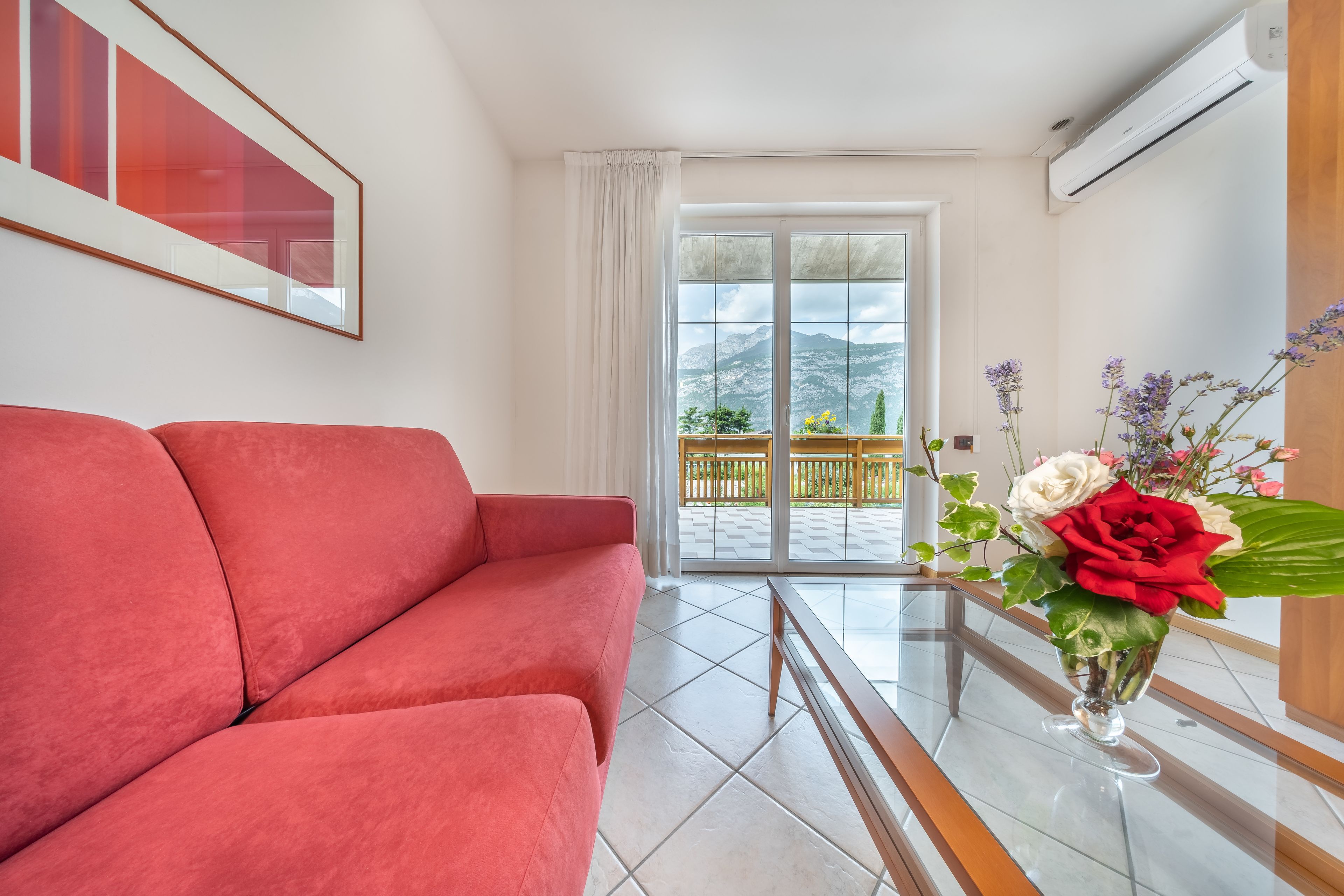 family suite | living area | 24-inch lcd tv with digital channels, tv