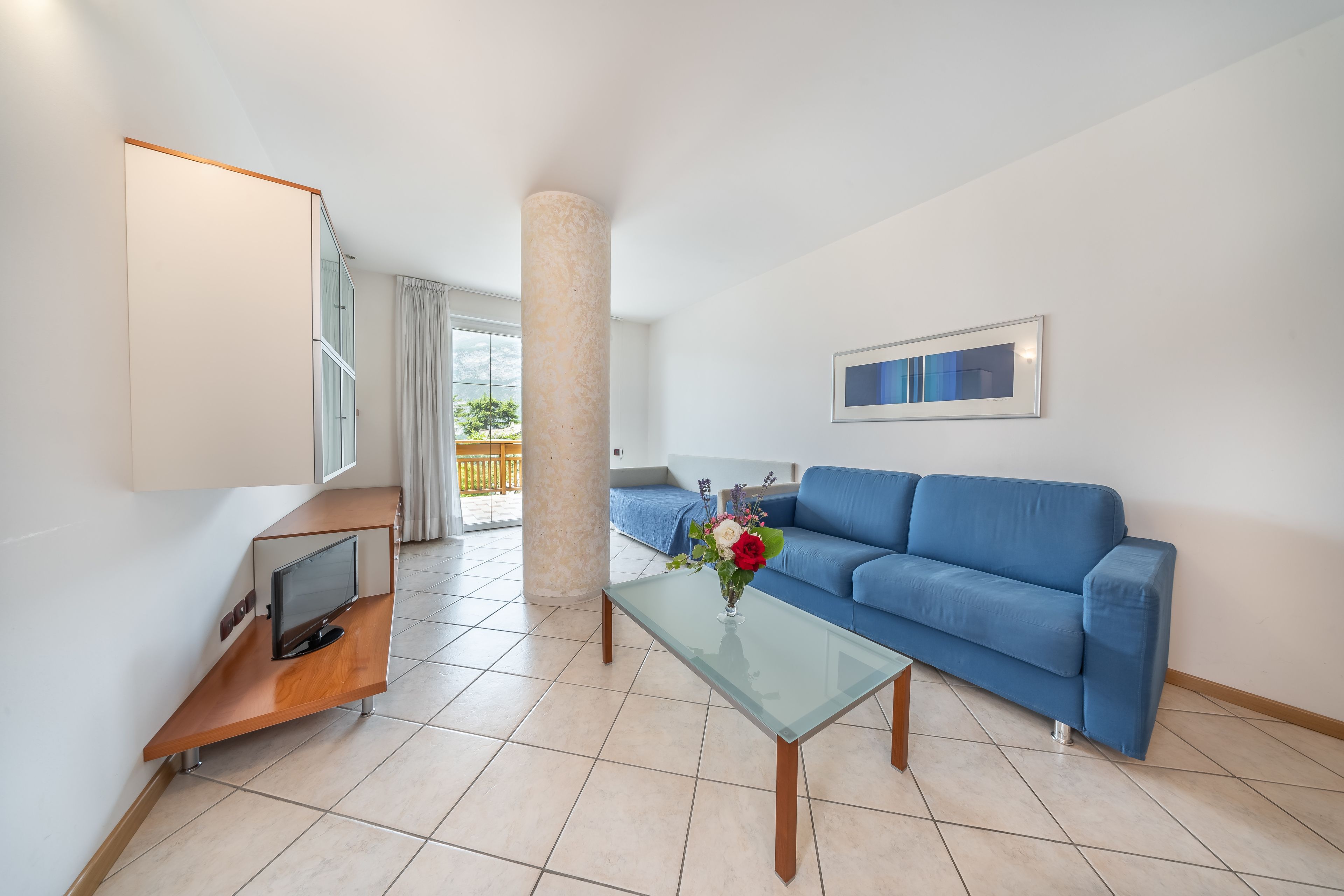 family suite | living area | 24-inch lcd tv with digital channels, tv