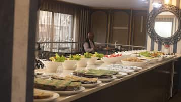 Breakfast, lunch, dinner served; Turkish cuisine