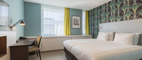 Habitación estándar con 2 camas individuales | 1 habitación, ropa de cama de alta calidad y minibar