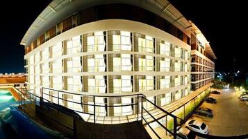 Front of property – evening/night