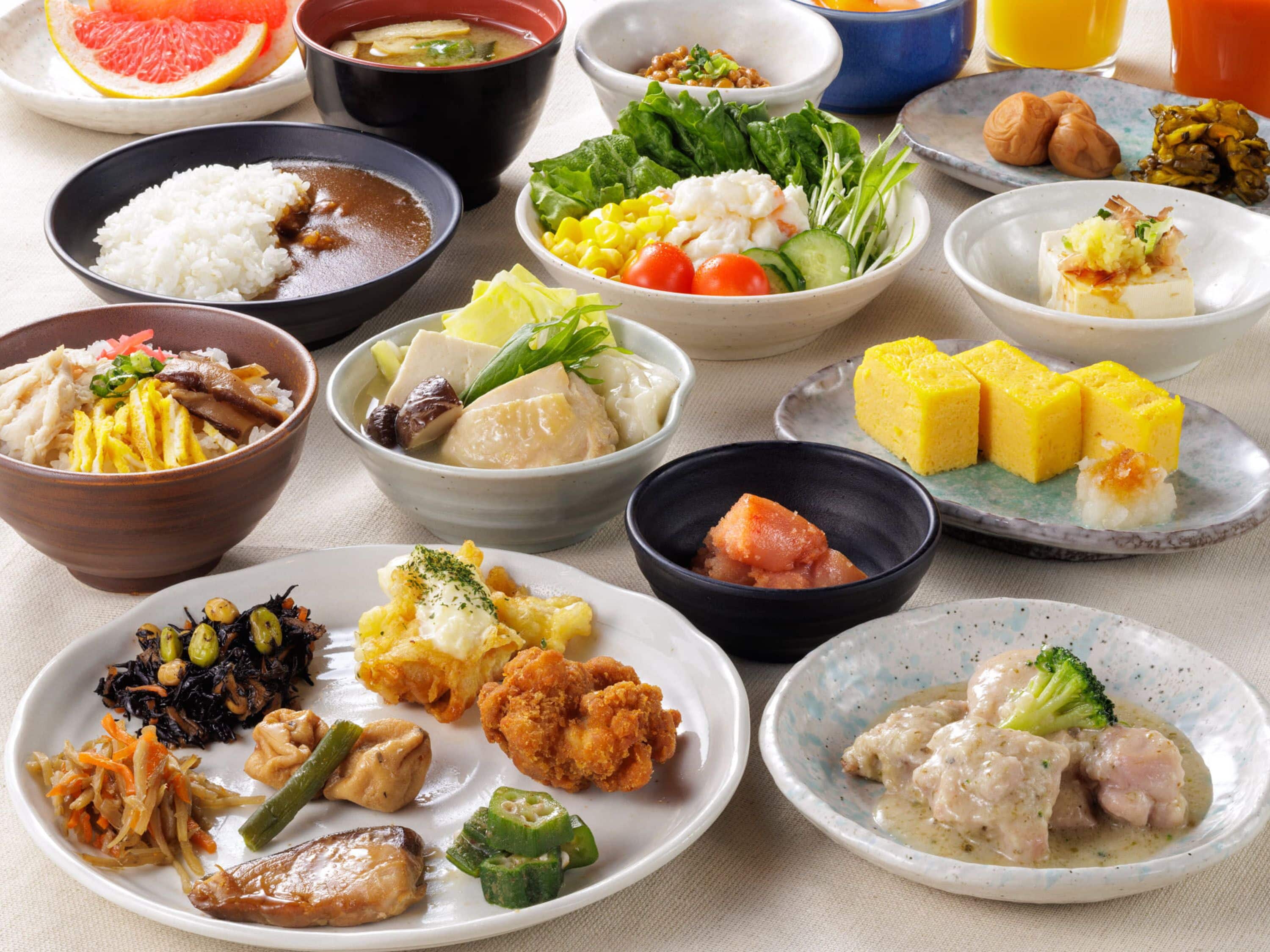 Daily Japanese breakfast (JPY 1800 per person)