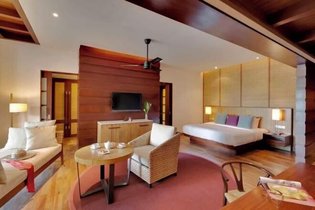 1 quarto, roupas de cama premium, edredons de pluma, frigobar
