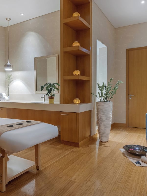 Behandlungsräume für Paare, Sauna, Whirlpool, Dampfbad