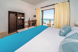 Double or Twin Room, Balcony, Sea View | Down comforters, in-room safe, free WiFi, bed sheets