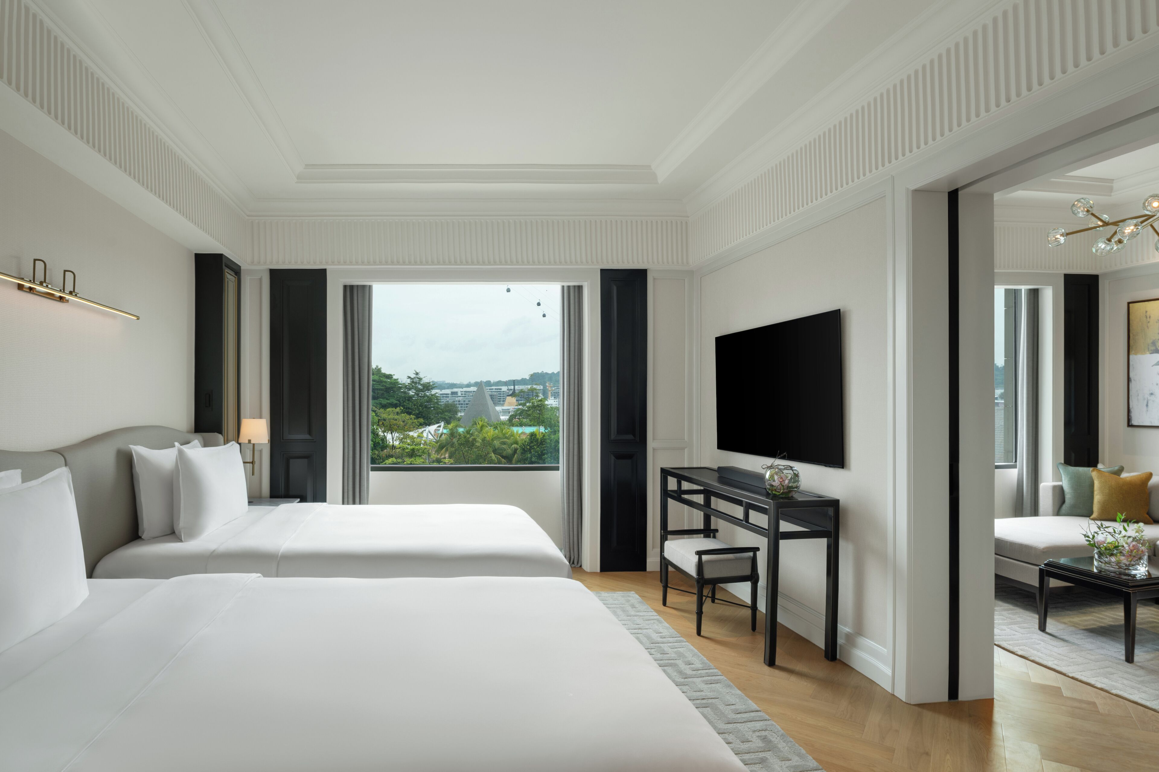 Deluxe Suite, 2 Katil Bujang (Single), Non Smoking | Peralatan tempat tidur premium, tilam berlapik, item bar mini percuma 