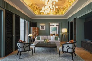 Presidential Suite, 1 King Bed, Pool View | Living room | 65-inch plasma TV with digital channels - The Laurus, a Luxury Collection Resort, Singapore (Singapore)