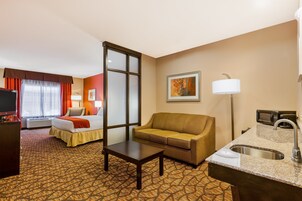 In-room safe, desk, iron/ironing board, free cribs/infant beds