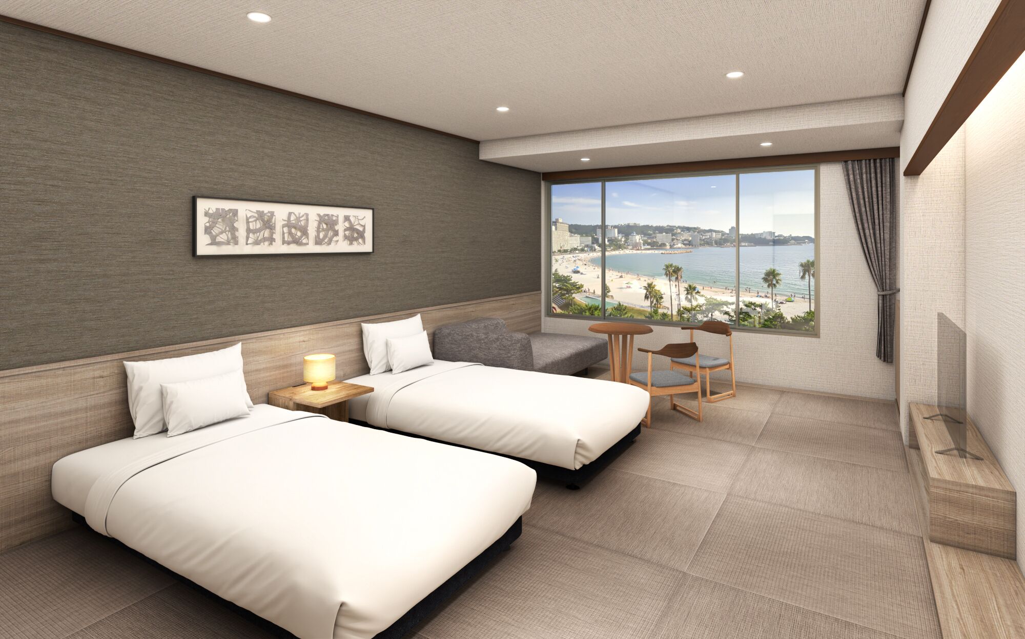 Habitación básica | Edredón, caja de seguridad en la habitación y cortinas blackout 