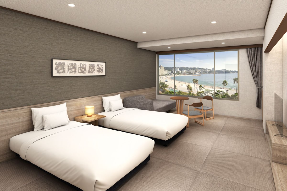 Moderate Twin Room with Ocean View - Non-Smoking