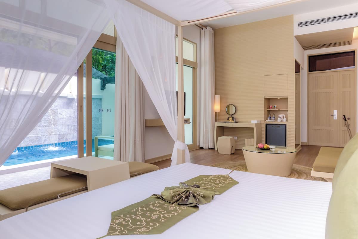 Villa, 1 King Bed, Terrace (Plunge pool) | In-room safe, individually furnished, desk, rollaway beds