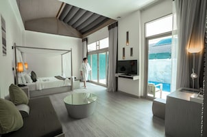 Villa, 1 cama de matrimonio grande, terraza (Plunge pool) | Caja fuerte, escritorio, camas supletorias y wifi gratis