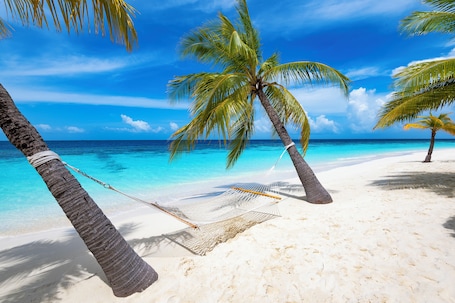 Land view from property. Diamonds Athuruga Maldives Resort & Spa