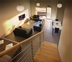 Loft | Premium bedding, pillow-top beds, blackout curtains, soundproofing - Charlestown Executive Apartments (Charlestown)