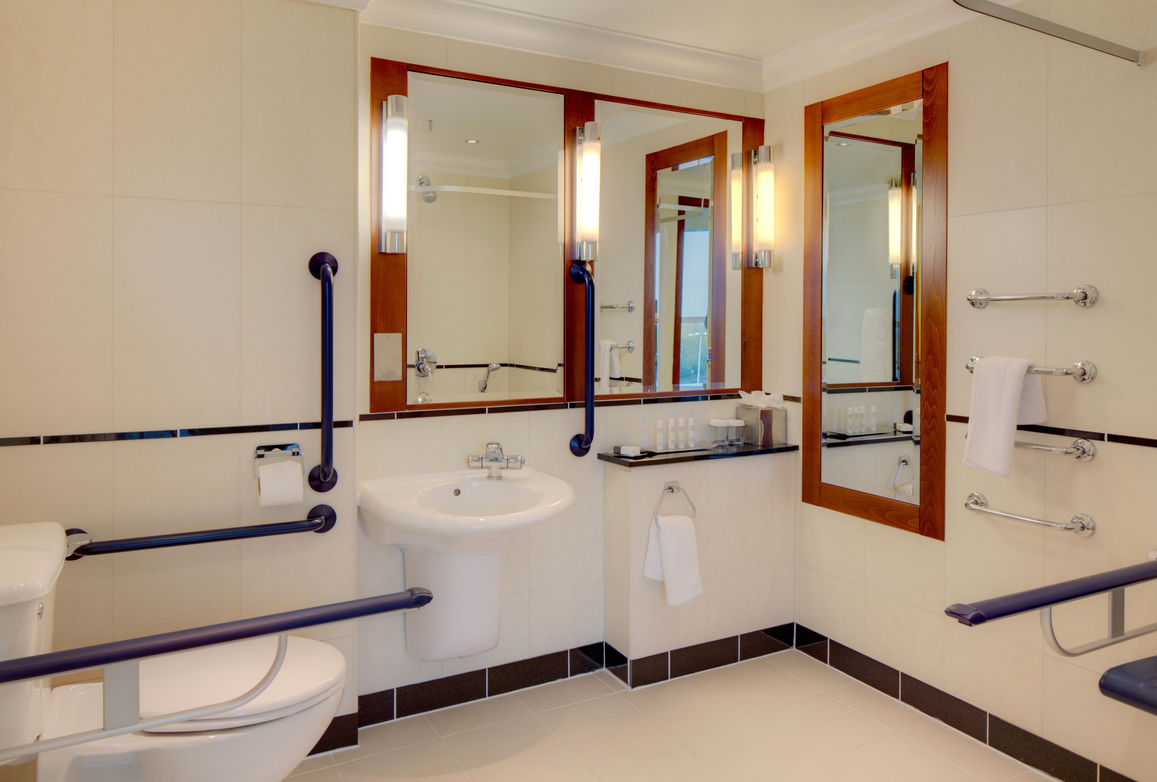 room, 1 queen bed, accessible | bathroom | free toiletries, hair dryer, towels, shampoo