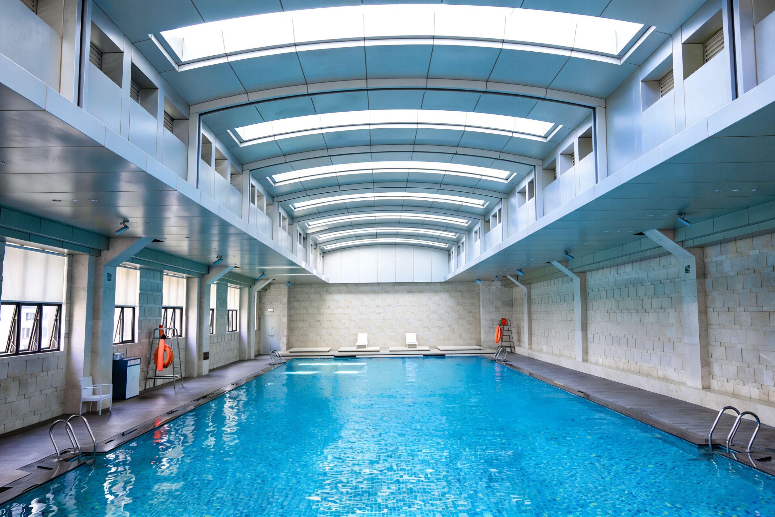 من حمّامات السباحة المغطاة