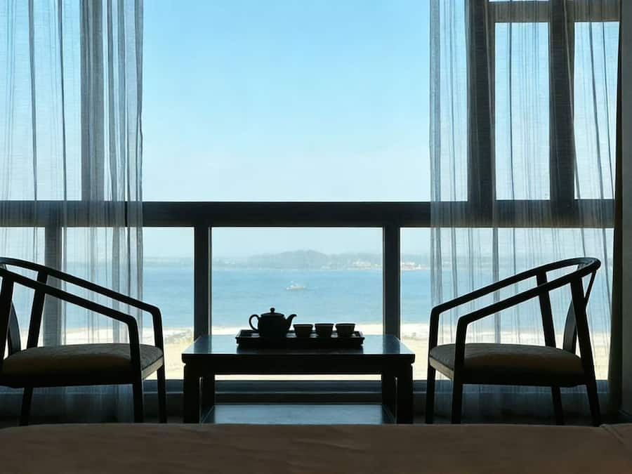 Executive dubbelrum - 1 kingsize-säng - havsutsikt | Vardagsrum