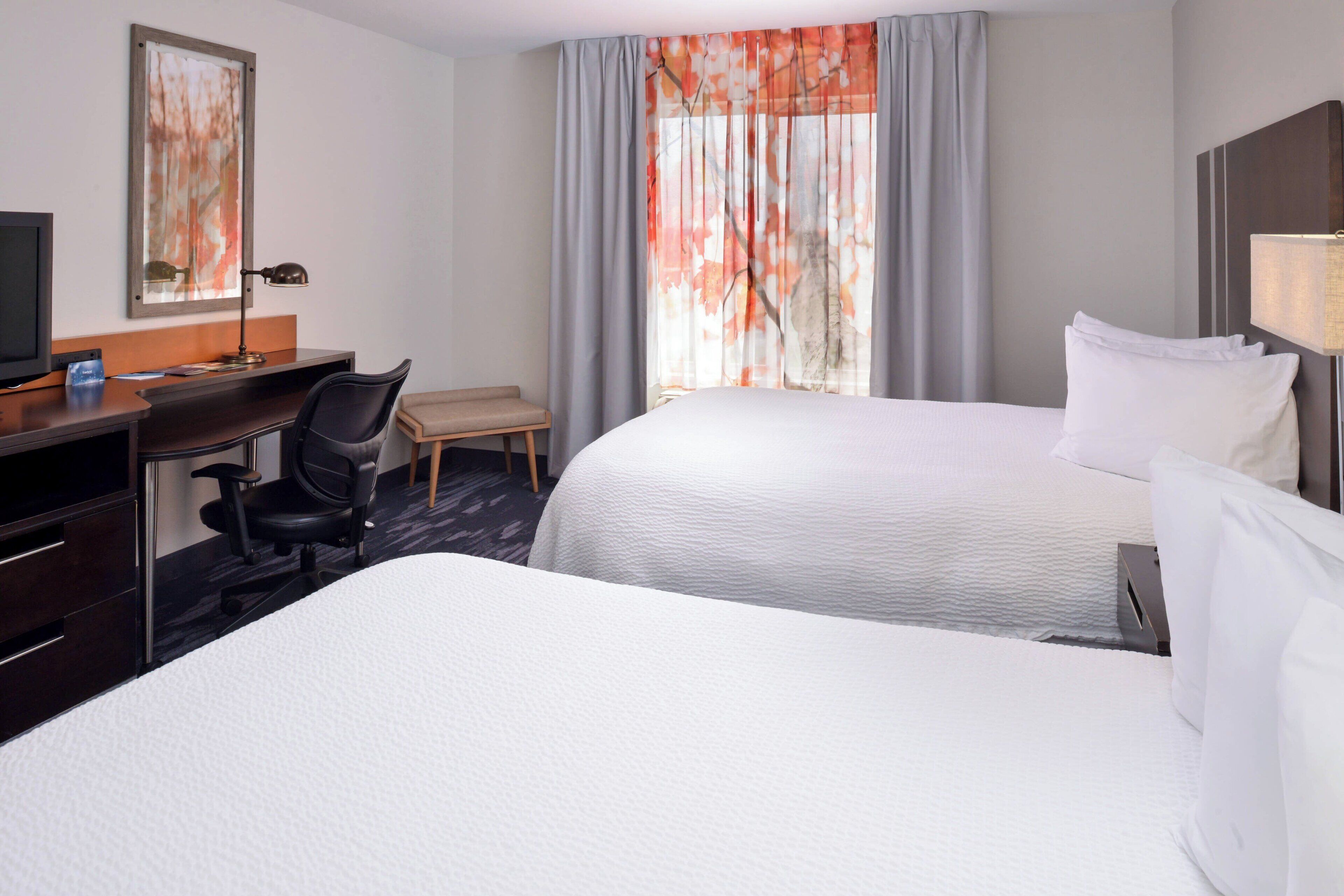 room, 2 queen beds | premium bedding, in-room safe, desk, iron/ironing board