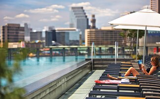 Seasonal outdoor pool, open 10:00 AM to 7:00 PM, cabanas (surcharge)