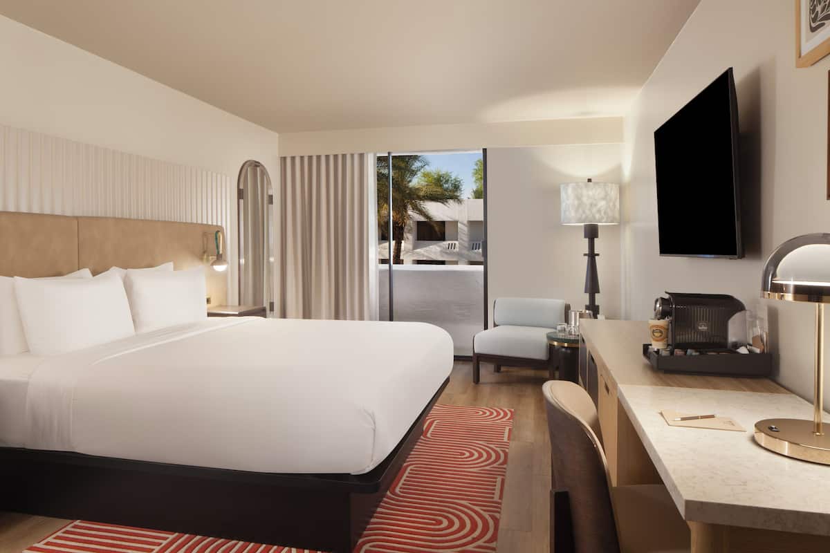 Quarto, 1 cama King (View) | Roupas de cama antialérgicas, individualmente mobiliados