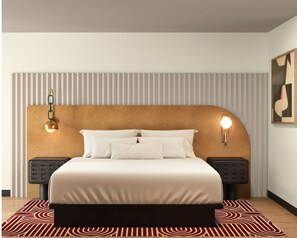 Suíte, 1 quarto | Roupas de cama antialérgicas, individualmente mobiliados